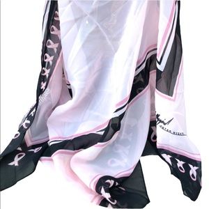 - Peter Nygard Sheer Pink ribbon campaign scarf